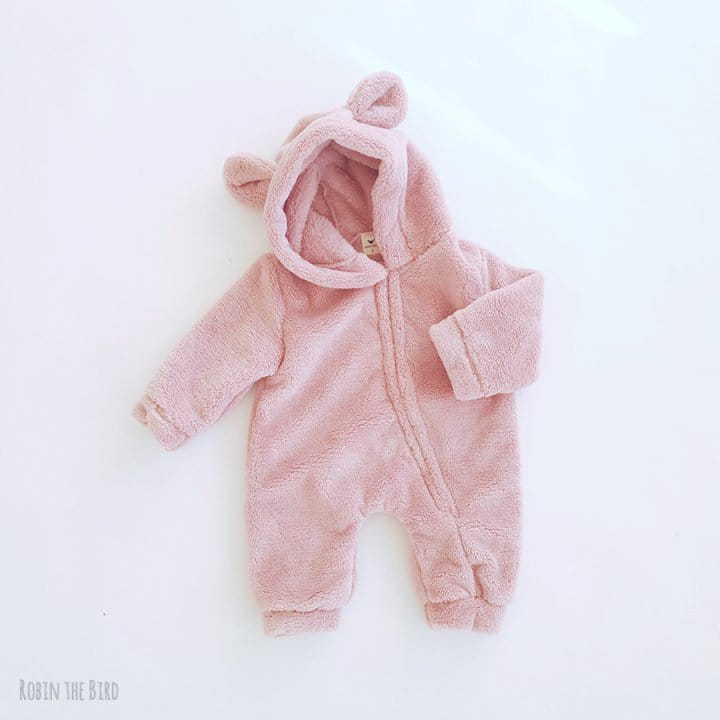 SAEROBIN - Korean Children Fashion - #Kfashion4kids - Boa Bear Jumpsuit - 2