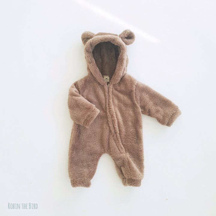 SAEROBIN - Korean Children Fashion - #Kfashion4kids - Boa Bear Jumpsuit - 3