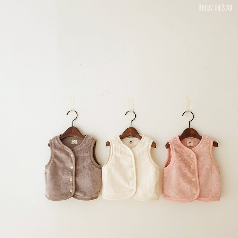 SAEROBIN - Korean Children Fashion - #Kfashion4kids - Milk Boa Sleep Vest