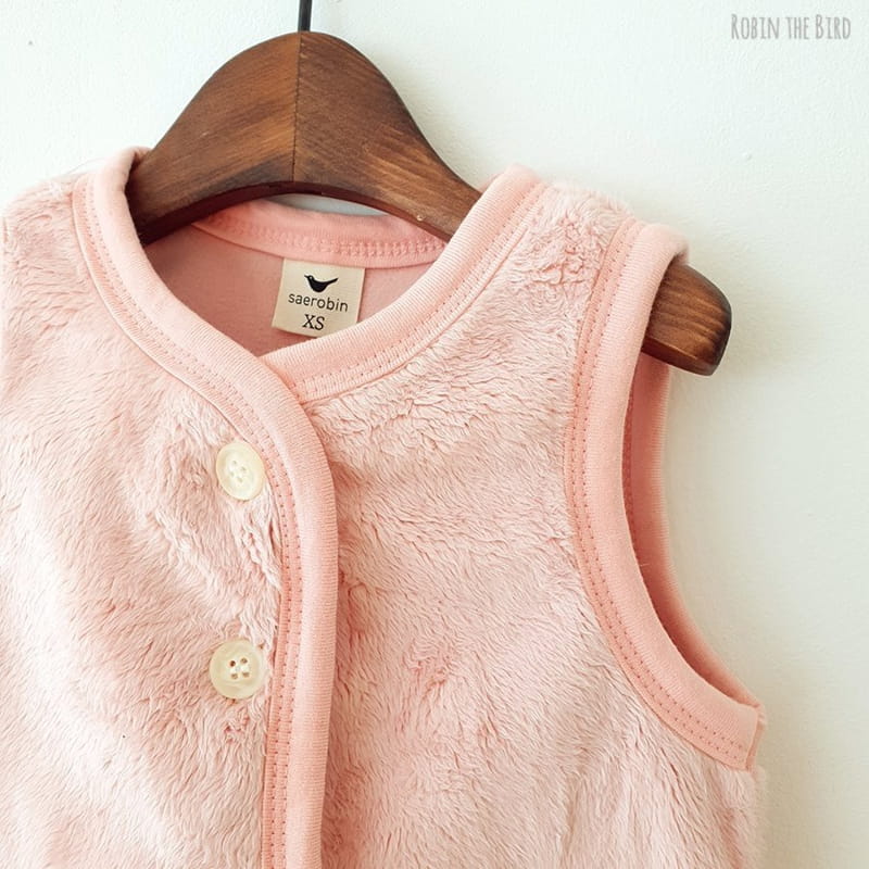 SAEROBIN - Korean Children Fashion - #Kfashion4kids - Milk Boa Sleep Vest - 4