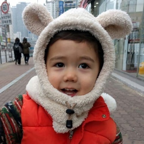 SAEROBIN - Korean Children Fashion - #Kfashion4kids - Bear Hoody Warmer - 6