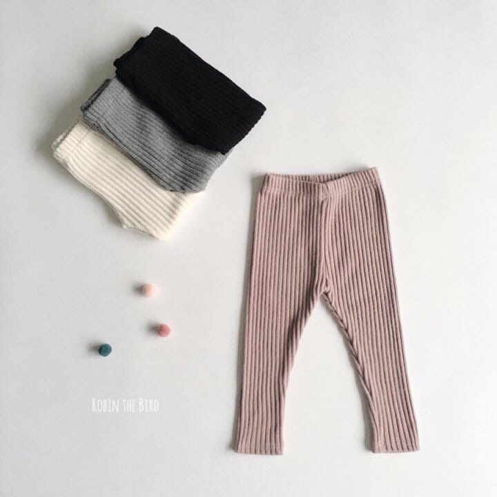 SAEROBIN - Korean Children Fashion - #Kfashion4kids - Fleece Rib Leggings - 2