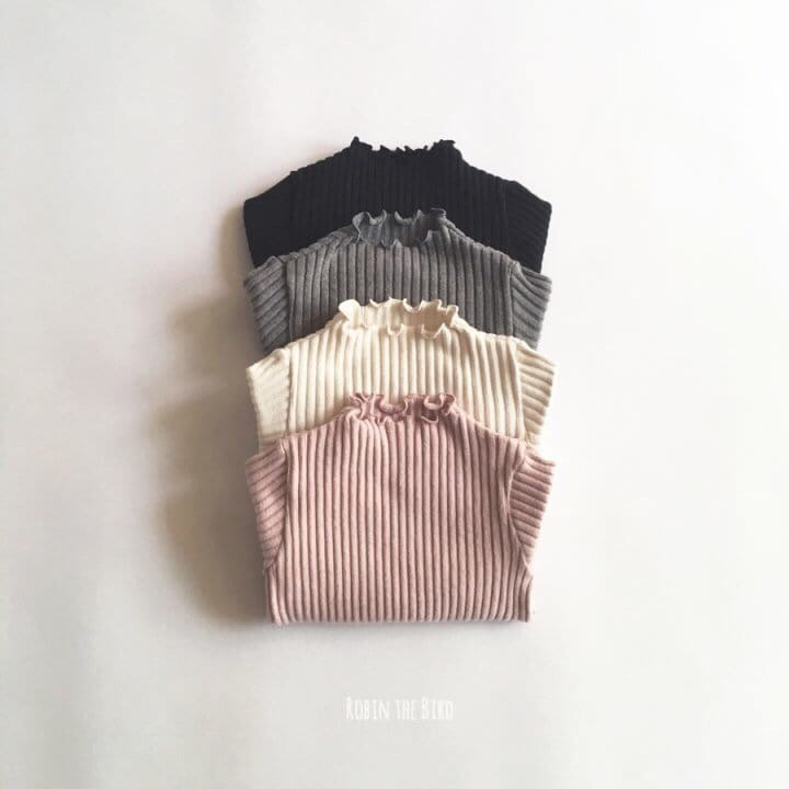 SAEROBIN - Korean Children Fashion - #Kfashion4kids - Fleece Rib Tery Tee - 8