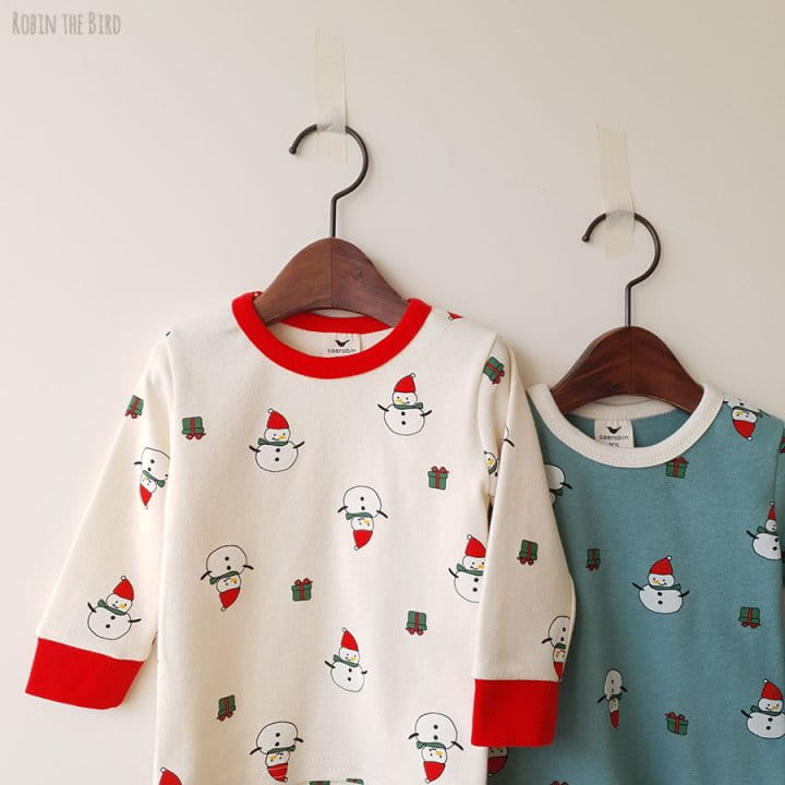 SAEROBIN - Korean Children Fashion - #Kfashion4kids - Snowman Easywear - 4