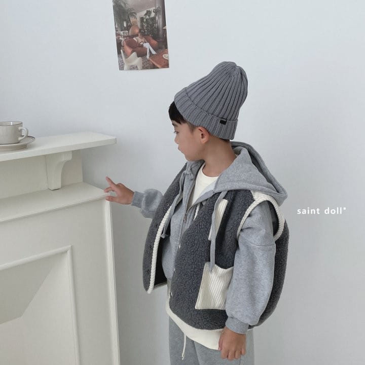 SAINT DOLL - Korean Children Fashion - #Kfashion4kids - Fleece Color Vest - 10