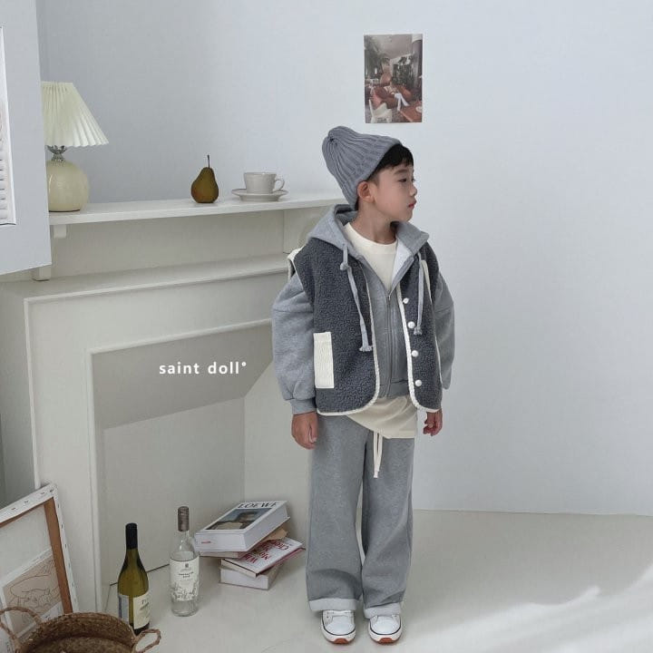 SAINT DOLL - Korean Children Fashion - #Kfashion4kids - Fleece Color Vest - 11
