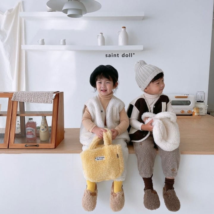 SAINT DOLL - Korean Children Fashion - #Kfashion4kids - Fleece Color Vest - 2