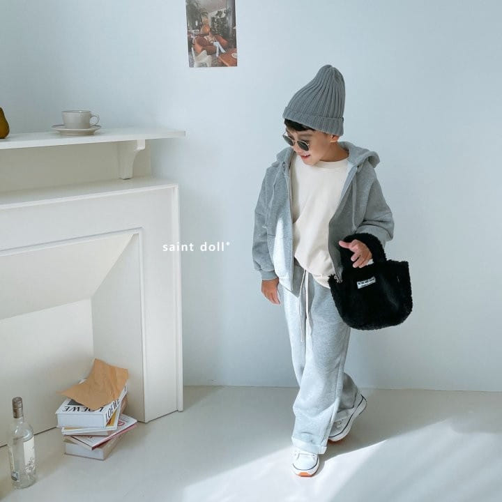 SAINT DOLL - Korean Children Fashion - #Kfashion4kids - Fleece Short Hoody Zip-up - 2