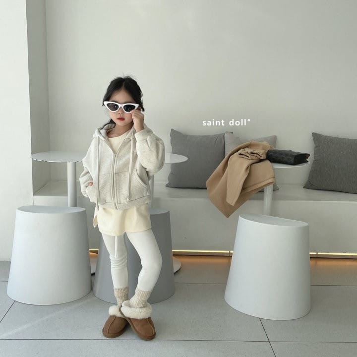 SAINT DOLL - Korean Children Fashion - #Kfashion4kids - Fleece Short Hoody Zip-up - 6