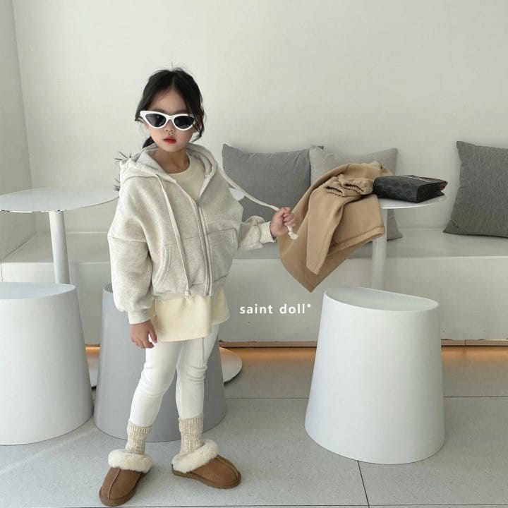 SAINT DOLL - Korean Children Fashion - #Kfashion4kids - Fleece Short Hoody Zip-up - 7