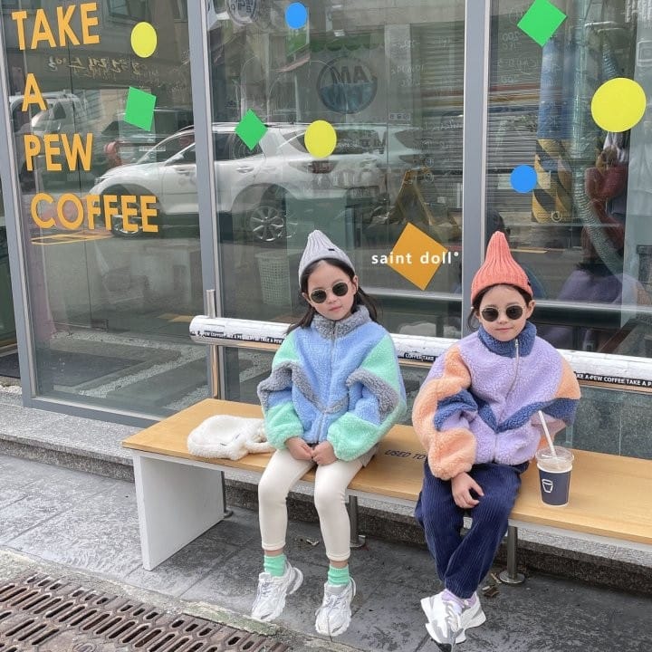 SAINT DOLL - Korean Children Fashion - #Kfashion4kids - Cotton Candy Zip-up - 2