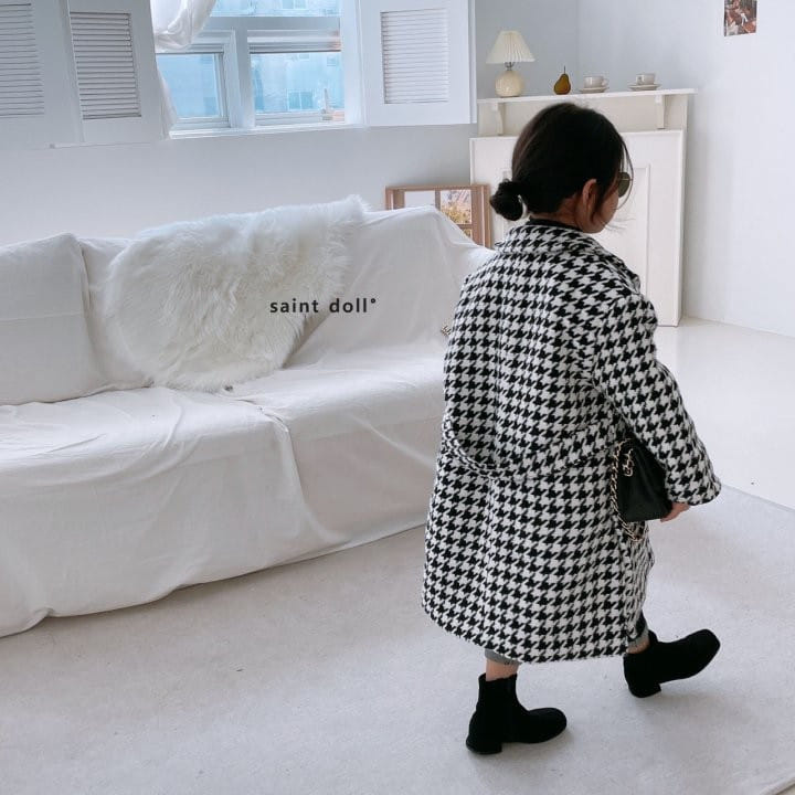 SAINT DOLL - Korean Children Fashion - #Kfashion4kids - Howond Check Long Coat - 11