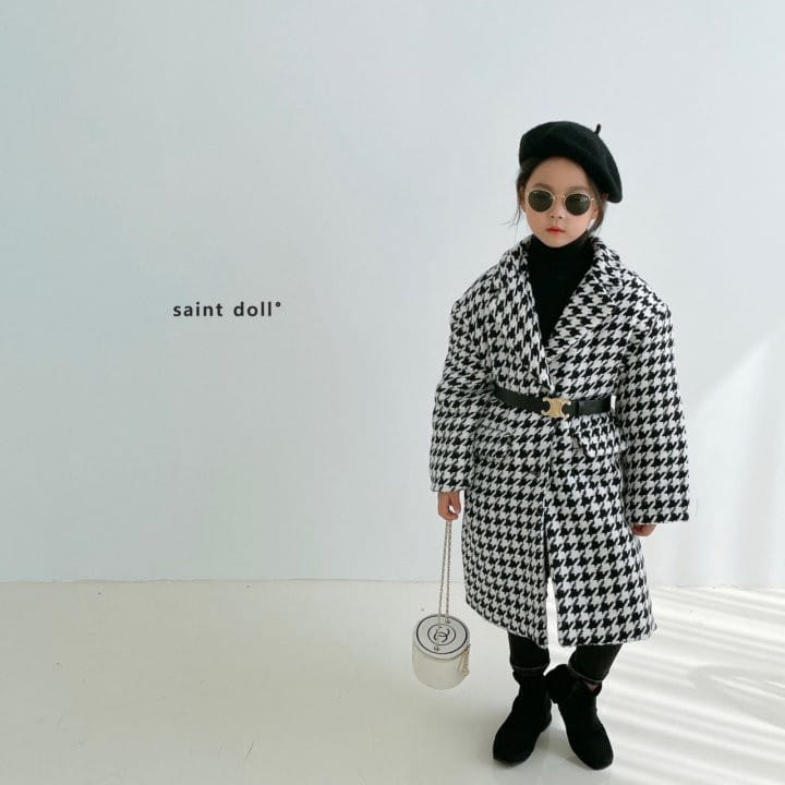 SAINT DOLL - Korean Children Fashion - #Kfashion4kids - Howond Check Long Coat - 4