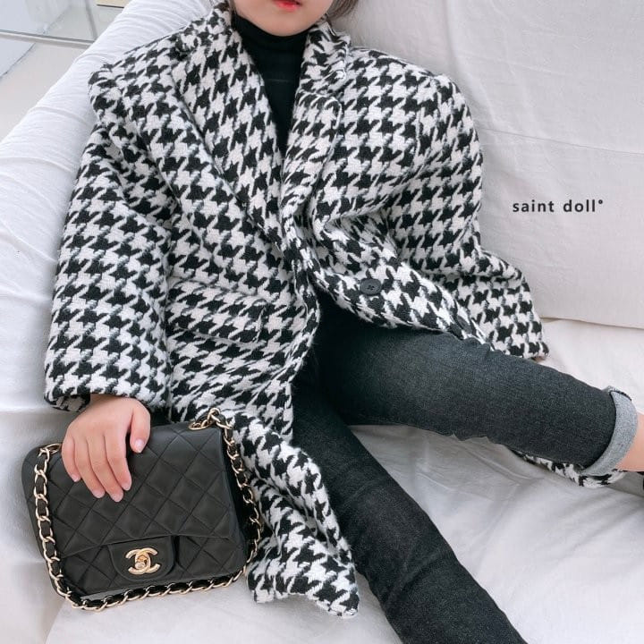 SAINT DOLL - Korean Children Fashion - #Kfashion4kids - Howond Check Long Coat - 8