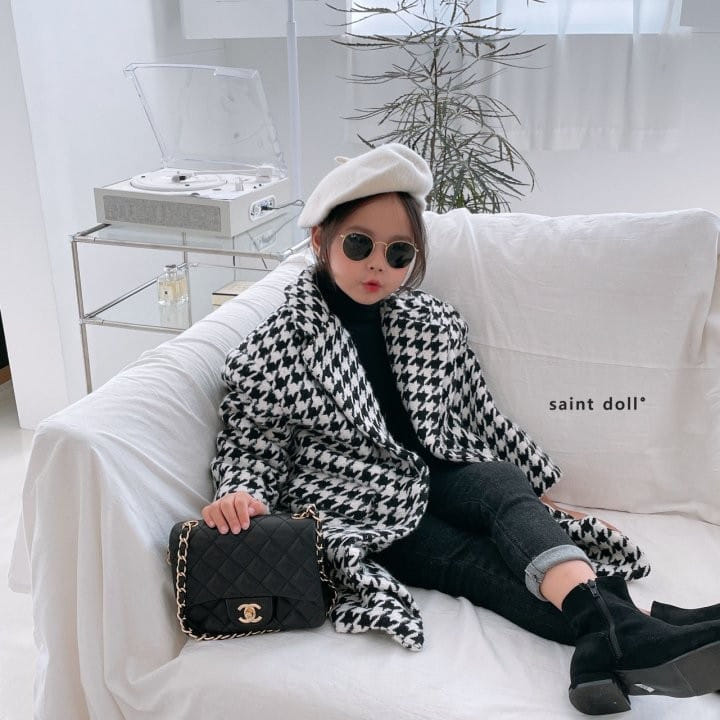 SAINT DOLL - Korean Children Fashion - #Kfashion4kids - Howond Check Long Coat - 9