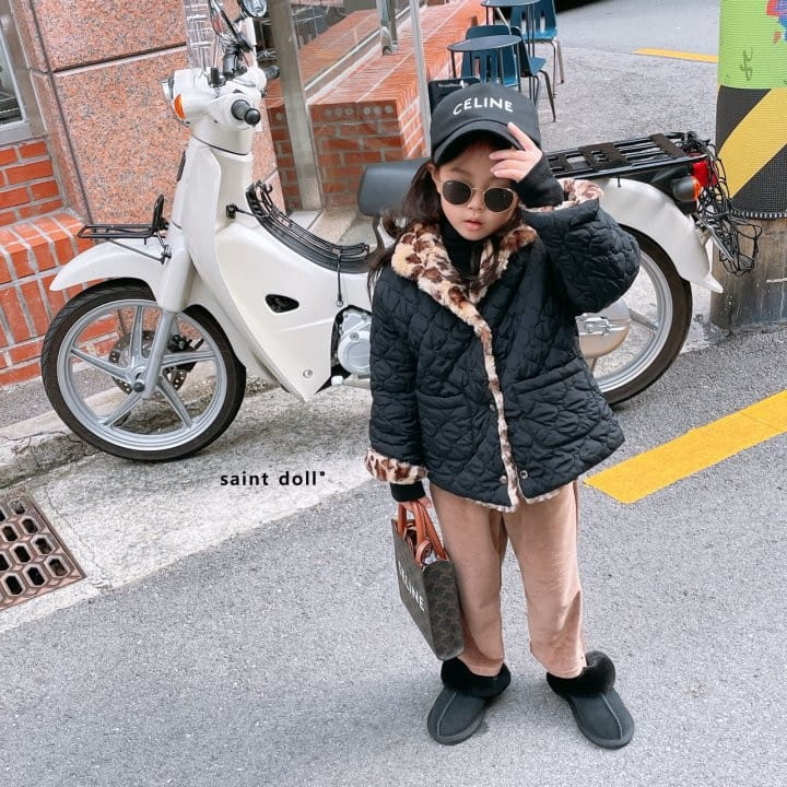 SAINT DOLL - Korean Children Fashion - #Kfashion4kids - Leopard Reversible Jacket - 5