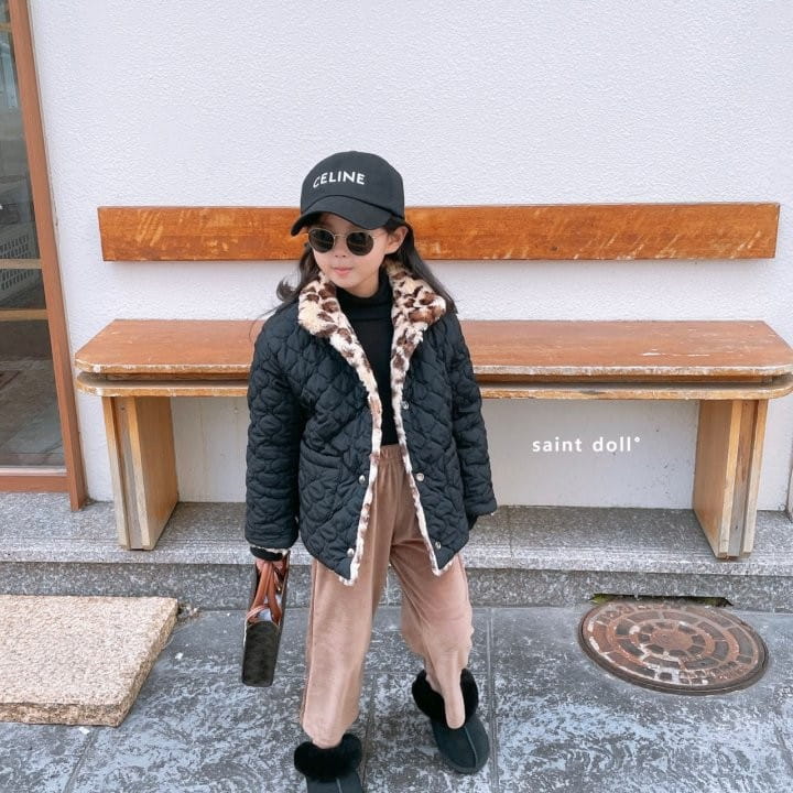 SAINT DOLL - Korean Children Fashion - #Kfashion4kids - Leopard Reversible Jacket - 6