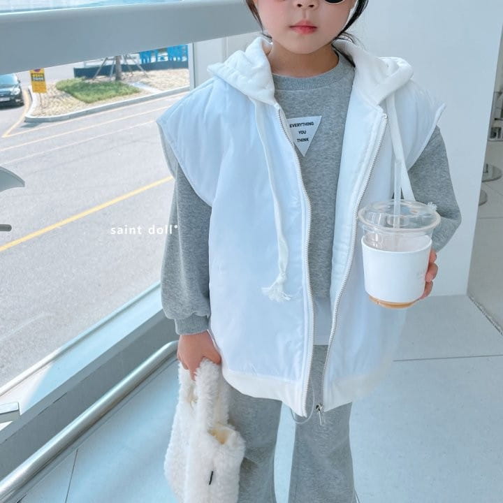 SAINT DOLL - Korean Children Fashion - #Kfashion4kids - Hoody Padding Vest - 10