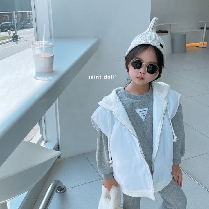SAINT DOLL - Korean Children Fashion - #Kfashion4kids - Hoody Padding Vest - 7