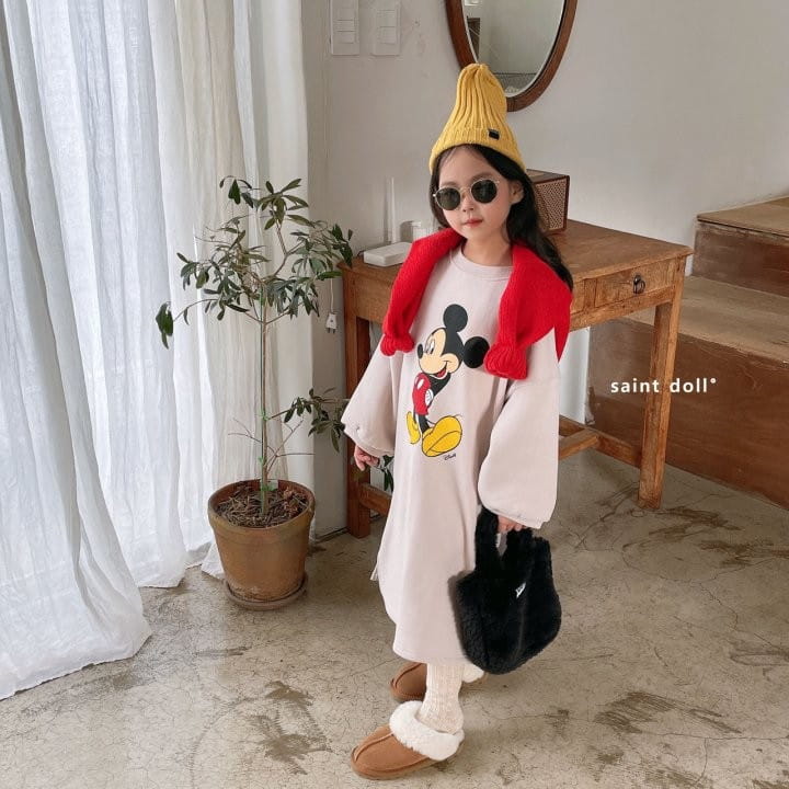 SAINT DOLL - Korean Children Fashion - #Kfashion4kids - Mickey Long One-piece - 2