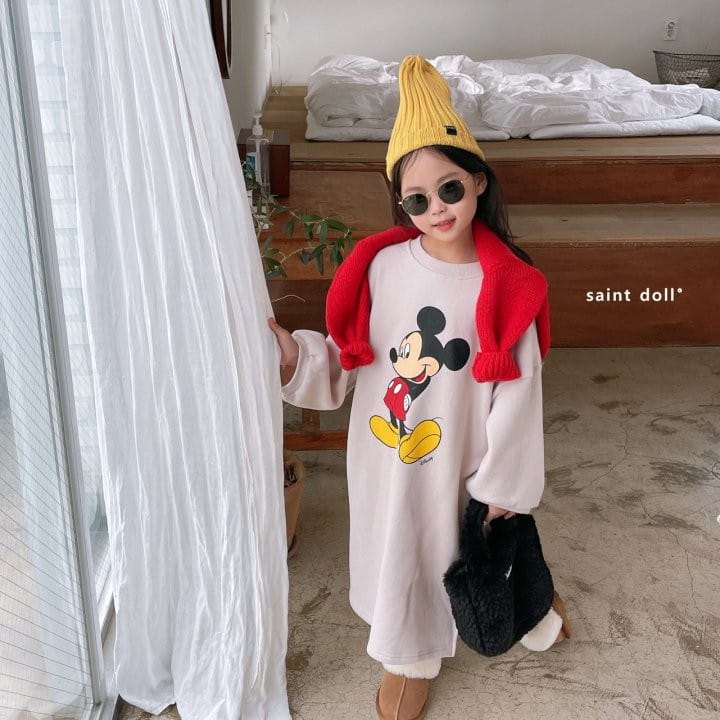 SAINT DOLL - Korean Children Fashion - #Kfashion4kids - Mickey Long One-piece - 3