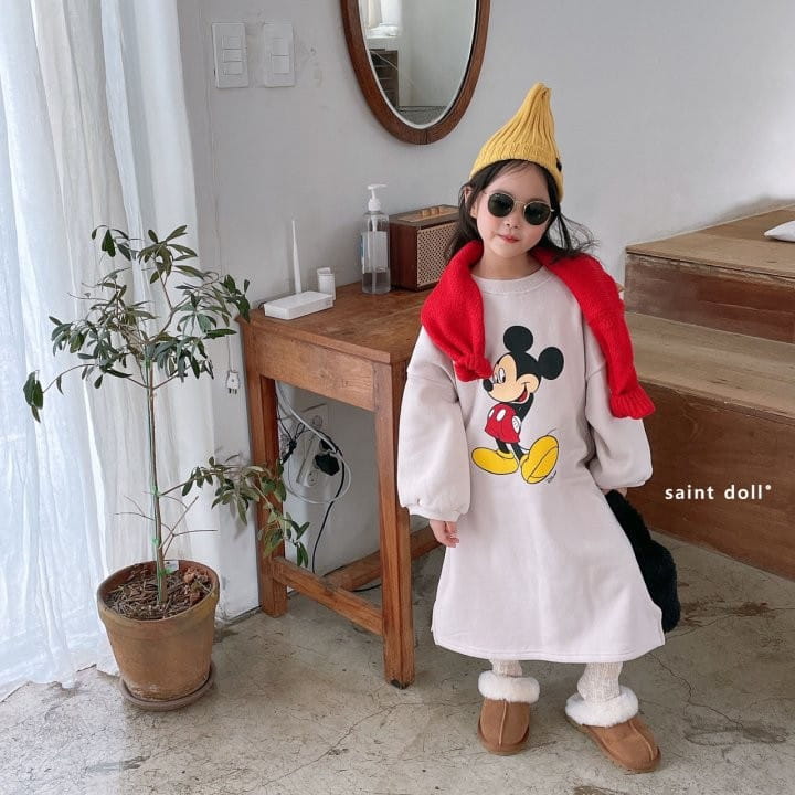 SAINT DOLL - Korean Children Fashion - #Kfashion4kids - Mickey Long One-piece - 4