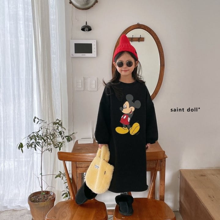 SAINT DOLL - Korean Children Fashion - #Kfashion4kids - Mickey Long One-piece - 6