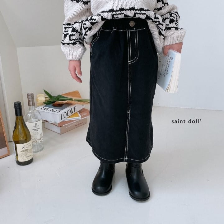 SAINT DOLL - Korean Children Fashion - #Kfashion4kids - Denim Skirt