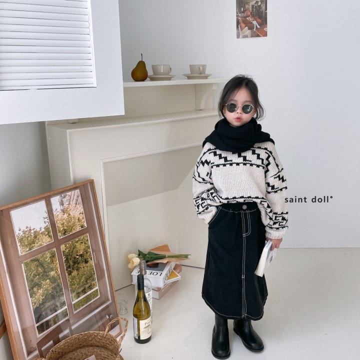 SAINT DOLL - Korean Children Fashion - #Kfashion4kids - Denim Skirt - 2