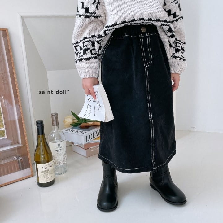 SAINT DOLL - Korean Children Fashion - #Kfashion4kids - Denim Skirt - 4