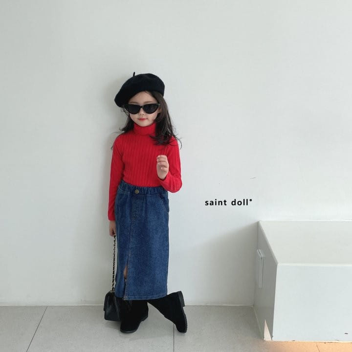 SAINT DOLL - Korean Children Fashion - #Kfashion4kids - Denim Skirt - 7
