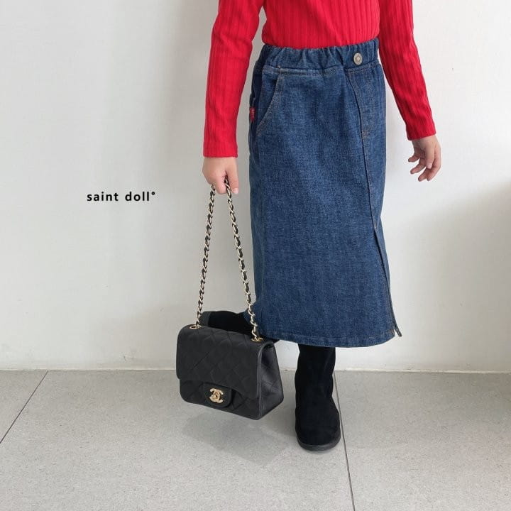 SAINT DOLL - Korean Children Fashion - #Kfashion4kids - Denim Skirt - 9