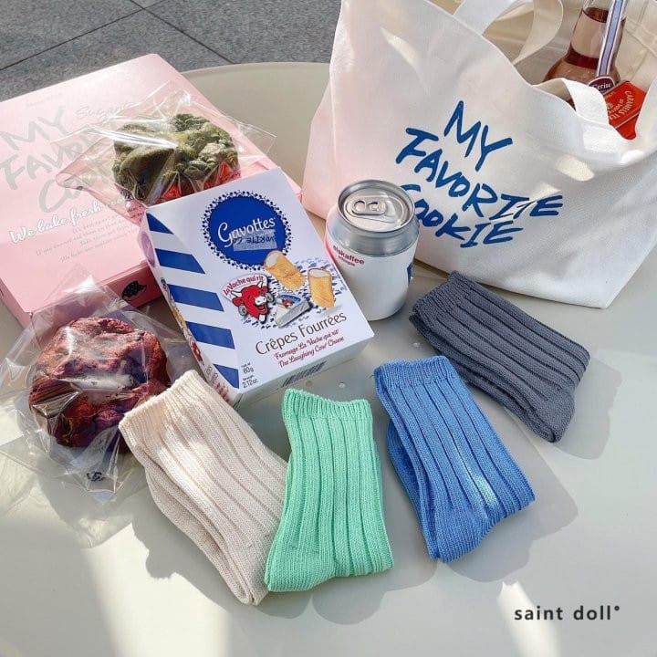 SAINT DOLL - Korean Children Fashion - #Kfashion4kids - Cookie Socks [set of 4] - 2