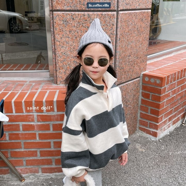 SAINT DOLL - Korean Children Fashion - #Kfashion4kids - Danjak Over Collar Sweatshirt - 2