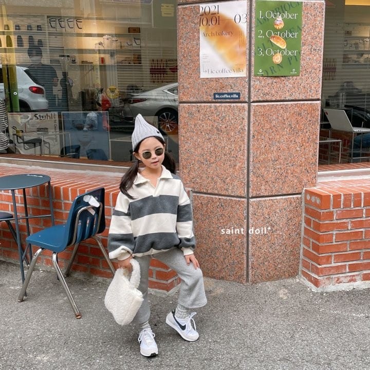 SAINT DOLL - Korean Children Fashion - #Kfashion4kids - Danjak Over Collar Sweatshirt - 4