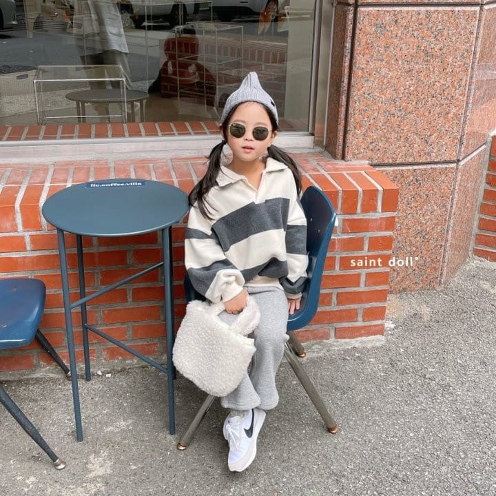 SAINT DOLL - Korean Children Fashion - #Kfashion4kids - Danjak Over Collar Sweatshirt - 6