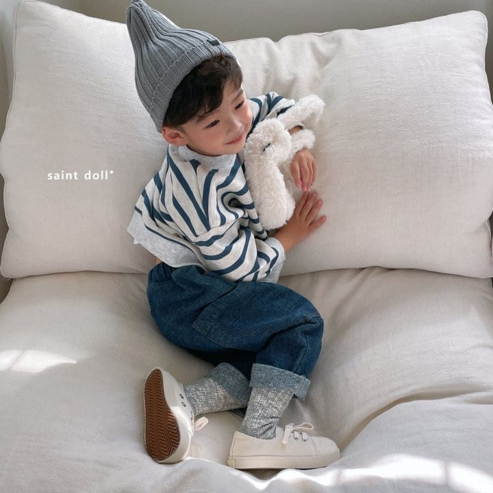 SAINT DOLL - Korean Children Fashion - #Kfashion4kids - Stripes Layered Sweatshirt