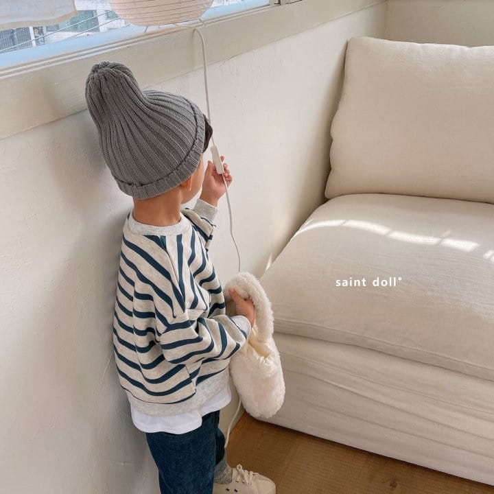 SAINT DOLL - Korean Children Fashion - #Kfashion4kids - Stripes Layered Sweatshirt - 5