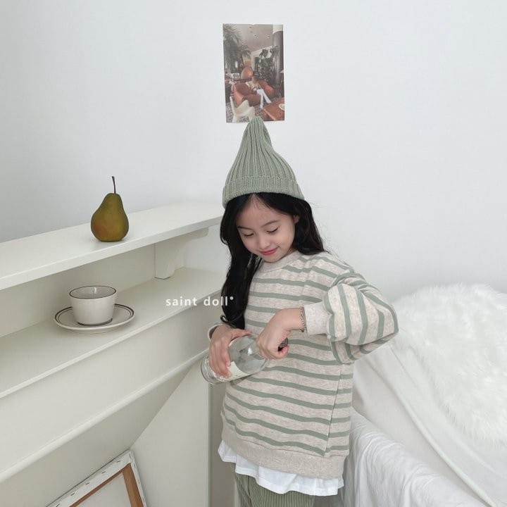 SAINT DOLL - Korean Children Fashion - #Kfashion4kids - Stripes Layered Sweatshirt - 7
