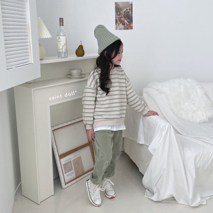 SAINT DOLL - Korean Children Fashion - #Kfashion4kids - Stripes Layered Sweatshirt - 8