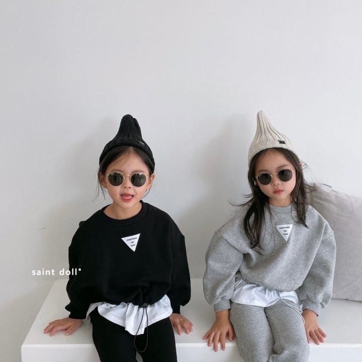 SAINT DOLL - Korean Children Fashion - #Kfashion4kids - Triangle String Sweatshirt