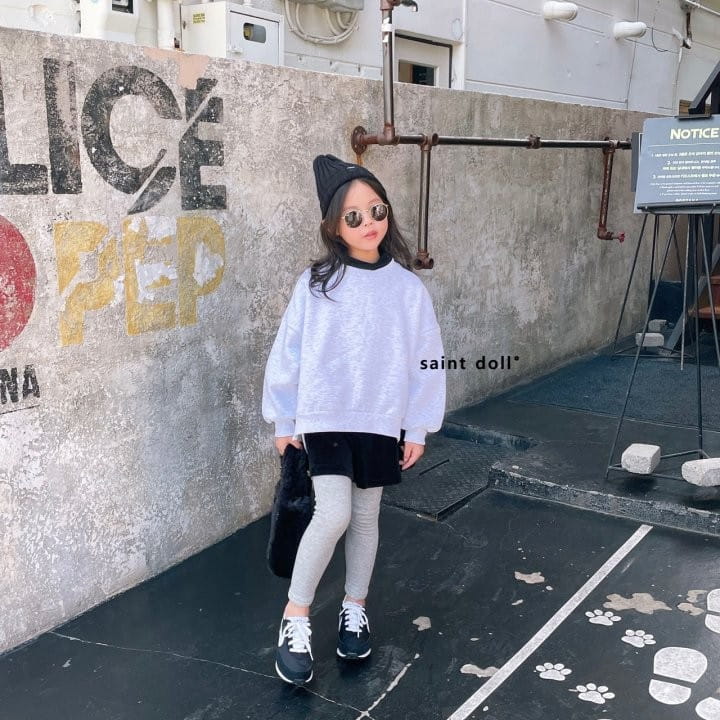 SAINT DOLL - Korean Children Fashion - #Kfashion4kids - Unbal Simple Sweatshirt - 12
