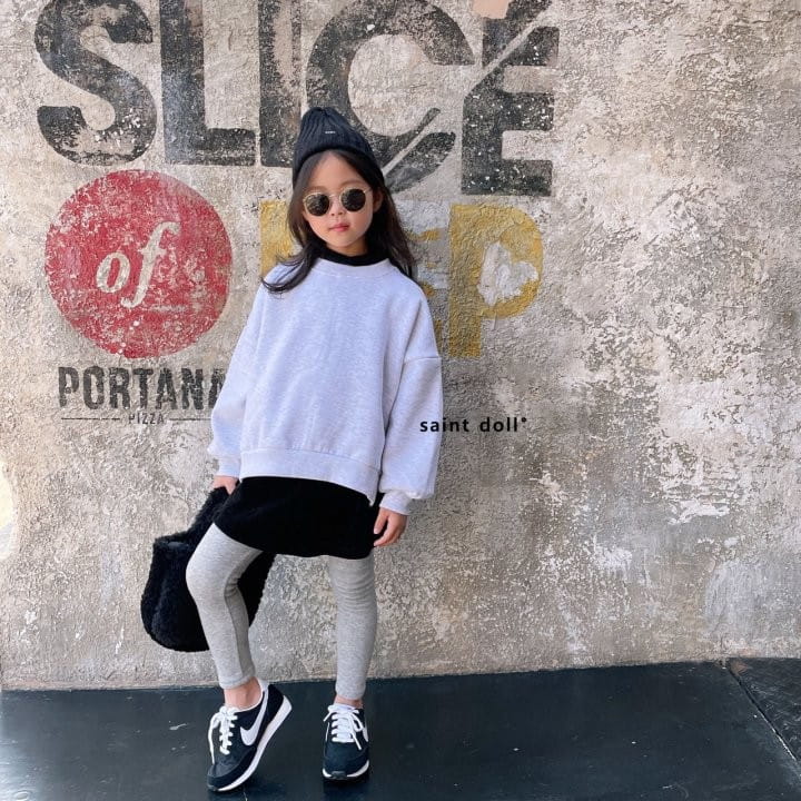 SAINT DOLL - Korean Children Fashion - #Kfashion4kids - Unbal Simple Sweatshirt - 8