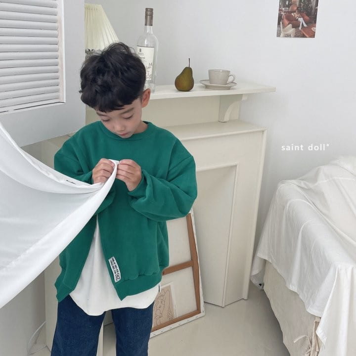 SAINT DOLL - Korean Children Fashion - #Kfashion4kids - Slit Patch Sweatshirt - 7