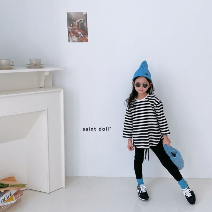 SAINT DOLL - Korean Children Fashion - #Kfashion4kids - Peach Slit Tee - 5