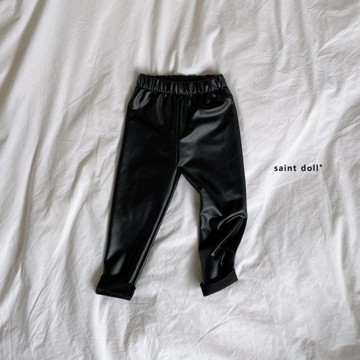 SAINT DOLL - Korean Children Fashion - #Kfashion4kids - Fleece Leather Leggings - 12