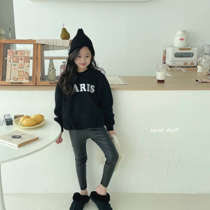 SAINT DOLL - Korean Children Fashion - #Kfashion4kids - Fleece Leather Leggings - 2