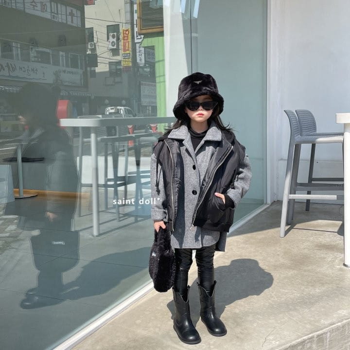 SAINT DOLL - Korean Children Fashion - #Kfashion4kids - Fleece Leather Leggings - 6