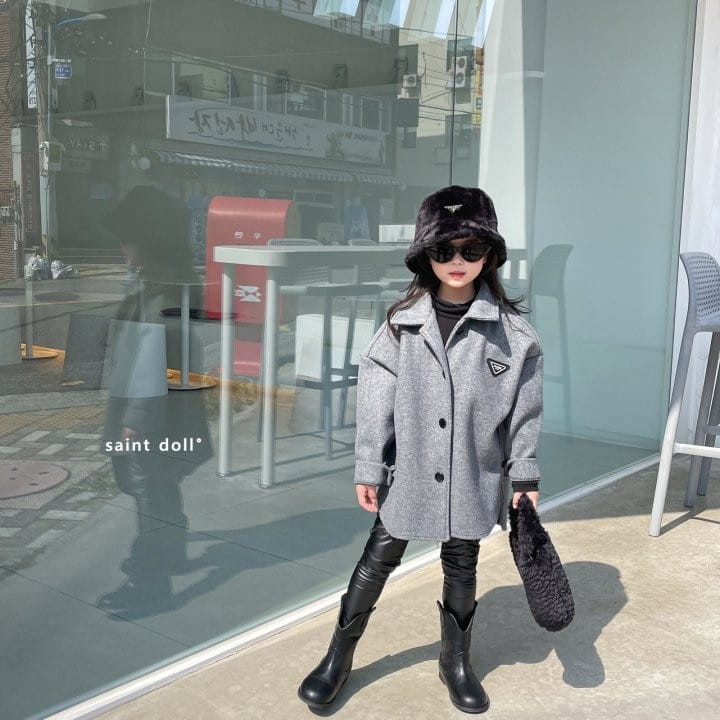 SAINT DOLL - Korean Children Fashion - #Kfashion4kids - Fleece Leather Leggings - 7