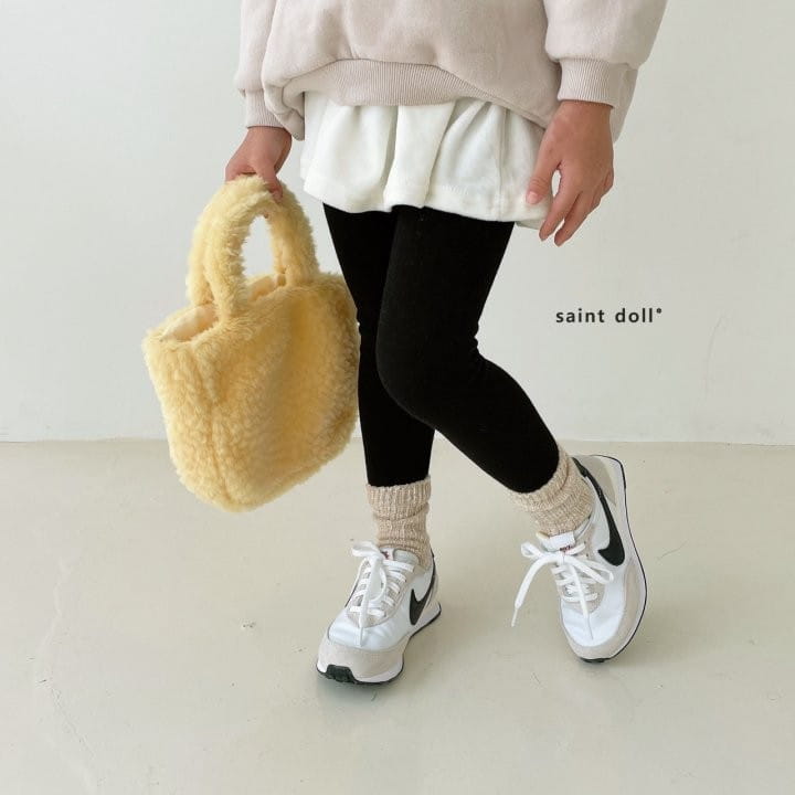 SAINT DOLL - Korean Children Fashion - #Kfashion4kids - Veloure Skirt Leggings